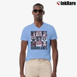 Men’s Carolina Hurricanes Star Wars Heroes And Villains V-Neck Tee in light blue | Sharp, Breathable, Everyday Staple