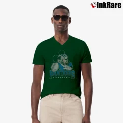Men’s Carolina Panthers Mickey Mouse Quarterback V-Neck Tee in forest green | Sharp, Breathable, Everyday Staple