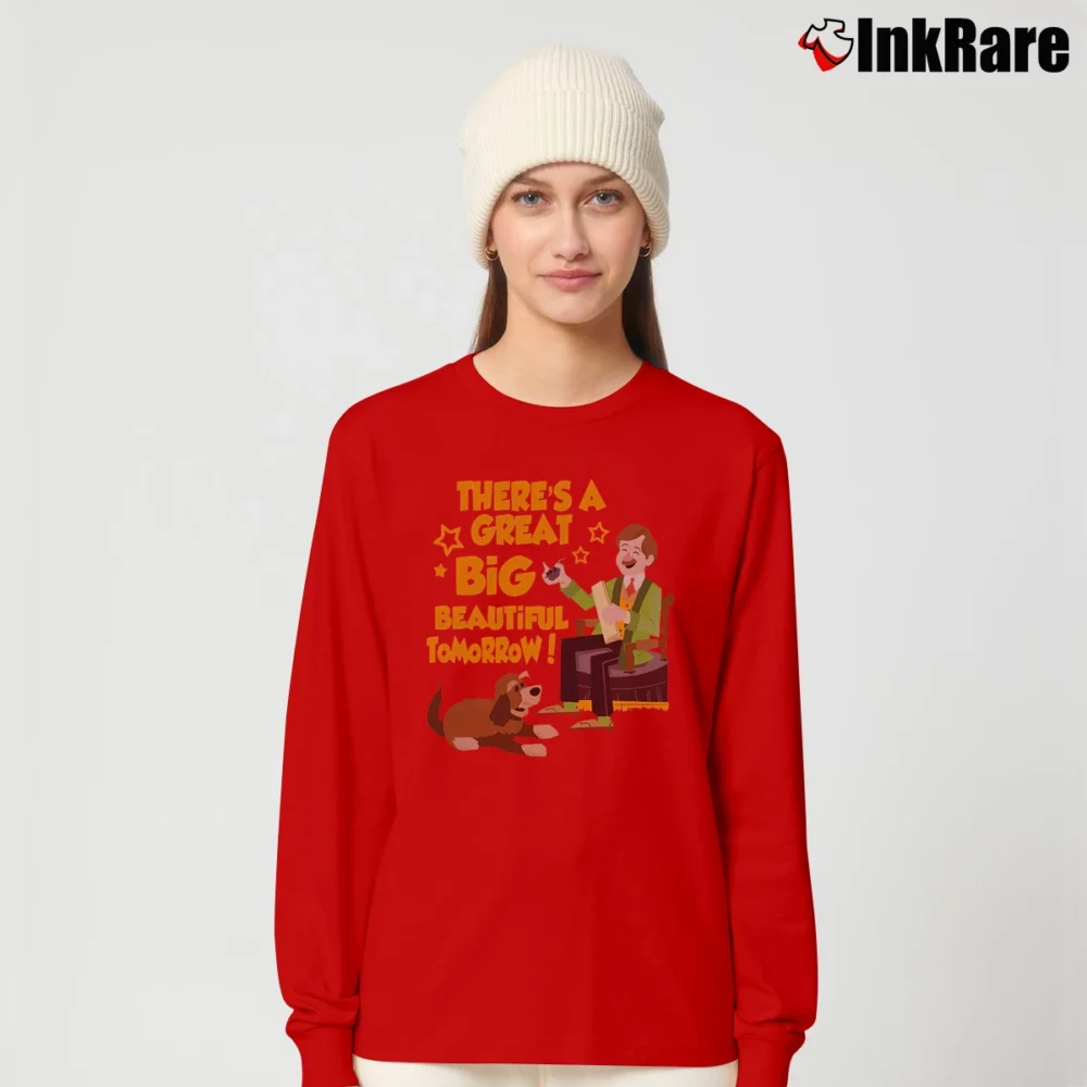 Women’s Carousel Of Progress Tomorrow Disney Fan Gift Long-Sleeve Top in red | Sleek, Versatile, All-Season