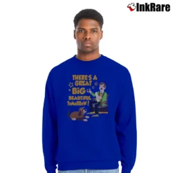 Men’s Carousel Of Progress Tomorrow Disney Fan Gift Crewneck Sweatshirt in royal blue | Cozy Fabric, Clean Style