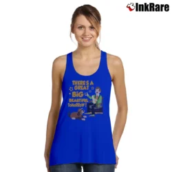 Women’s Carousel Of Progress Tomorrow Disney Fan Gift Tank Top in royal blue | Lightweight, Movement-Friendly