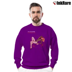 Men’s Cars Candy - o Album Cream Crewneck Sweatshirt in purple | Cozy Fabric, Clean Style
