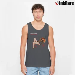 Men’s Cars Candy - o Album Cream Tank Top in charcoal | Breathable, Active-Friendly Design