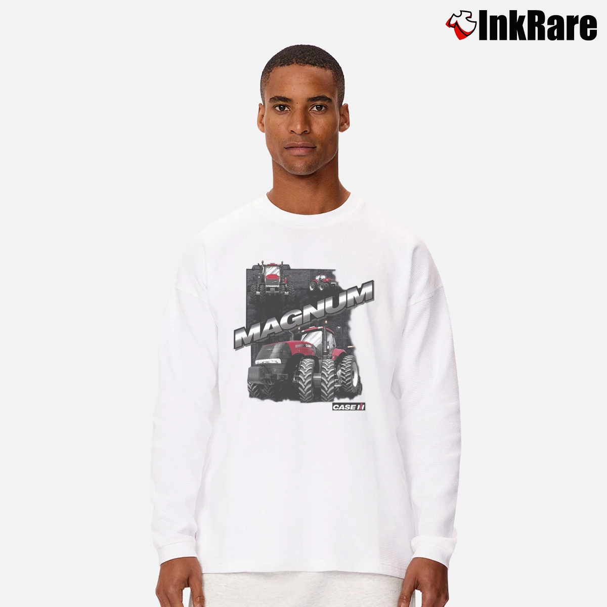 Men’s Case IH Magnum International Harvester Long-Sleeve Shirt in white | Sleek, Lightweight, Year-Round Wear