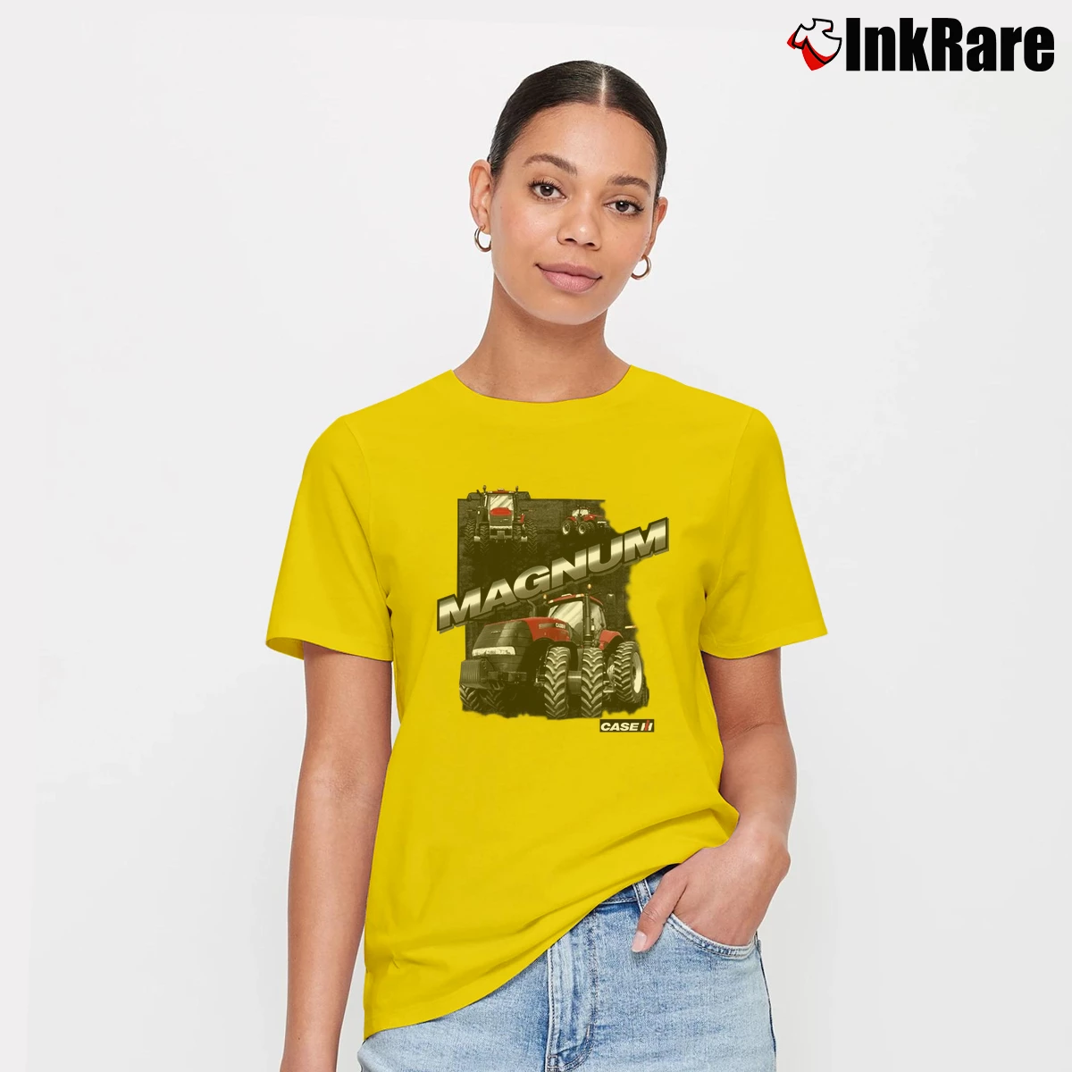 Women’s Case IH Magnum International Harvester Signature T-Shirt in yellow | Soft, Flattering Fit