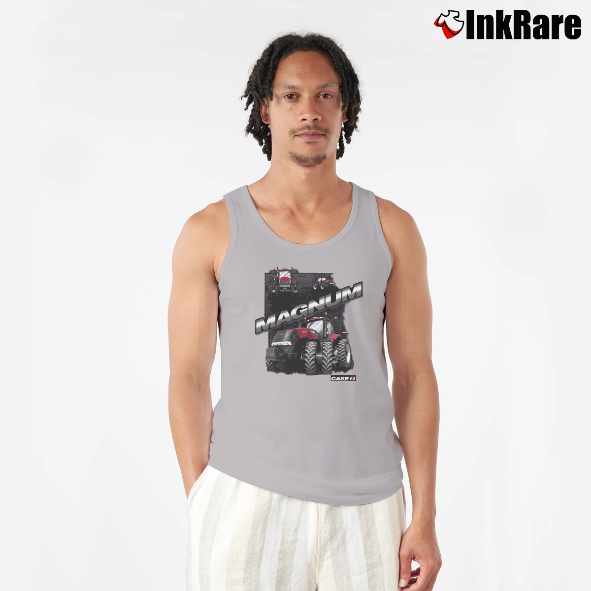 Men’s Case IH Magnum International Harvester Tank Top in sport grey | Breathable, Active-Friendly Design