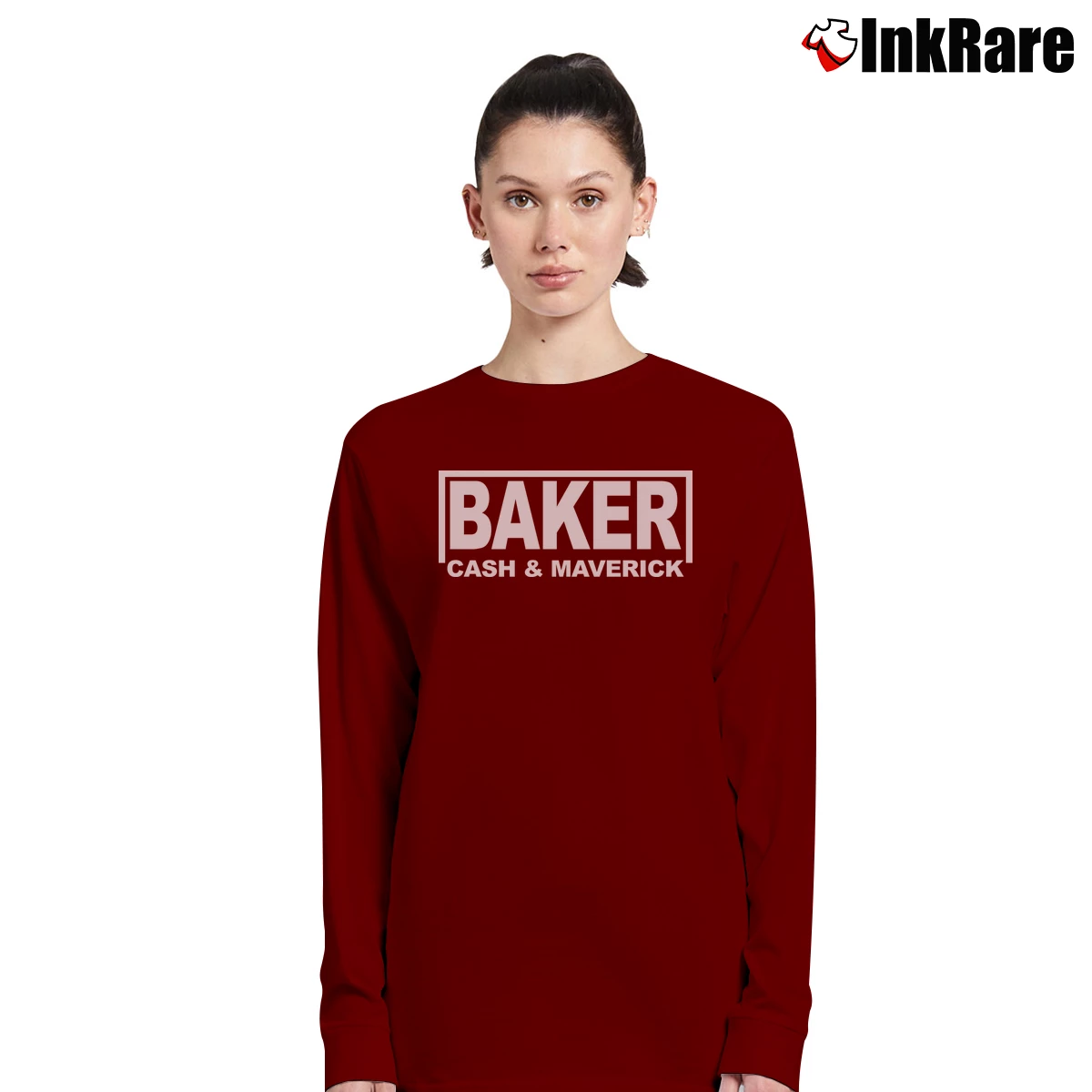 Cash Maverick Baker Women’s Long-Sleeve Top in maroon – Effortless Layer Women’s Cash Maverick Baker Long-Sleeve Top in maroon | Sleek, Versatile, All-Season