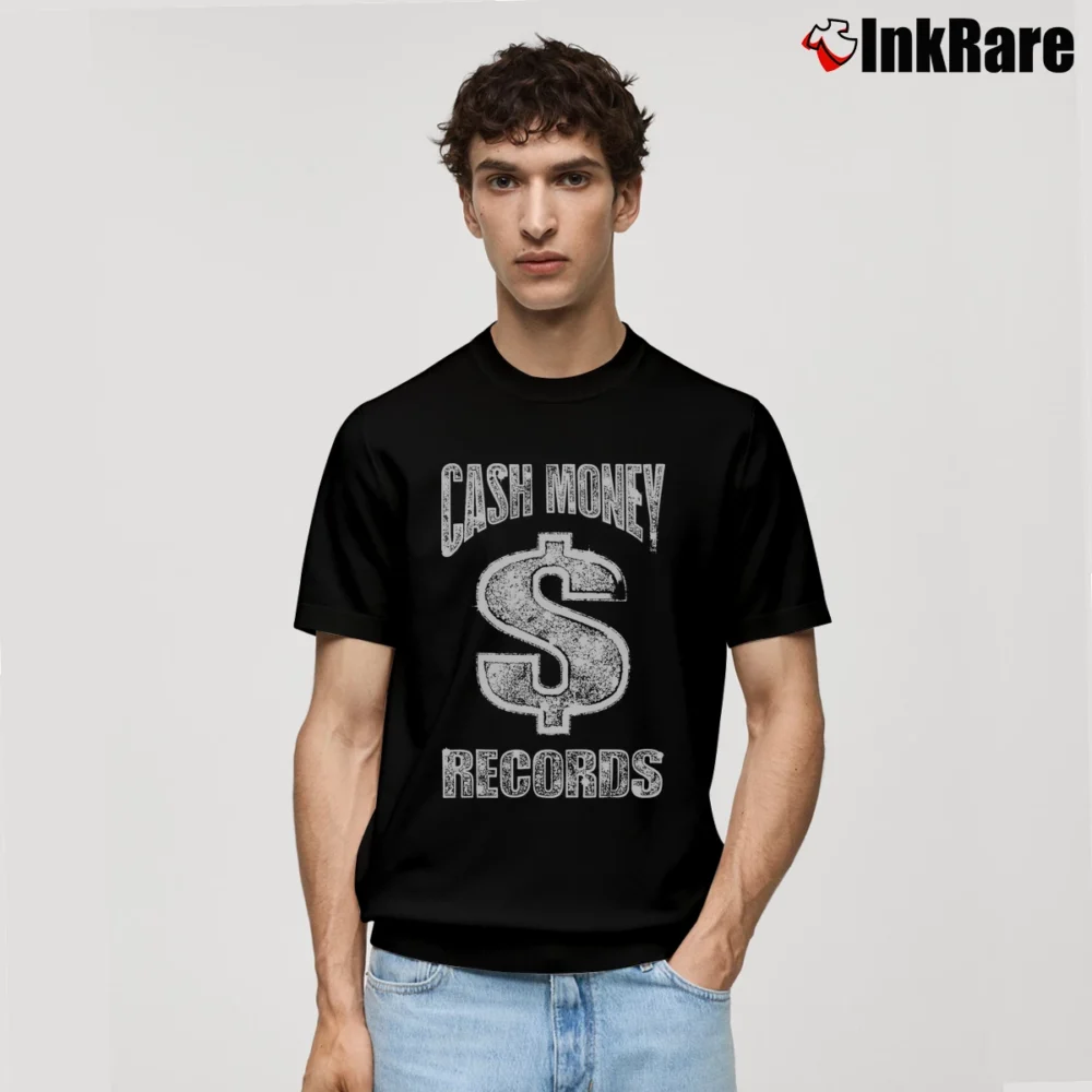 Men’s Cash Money Records Hip Hop Logo Classic T-Shirt in black | Soft, Breathable Everyday Wear