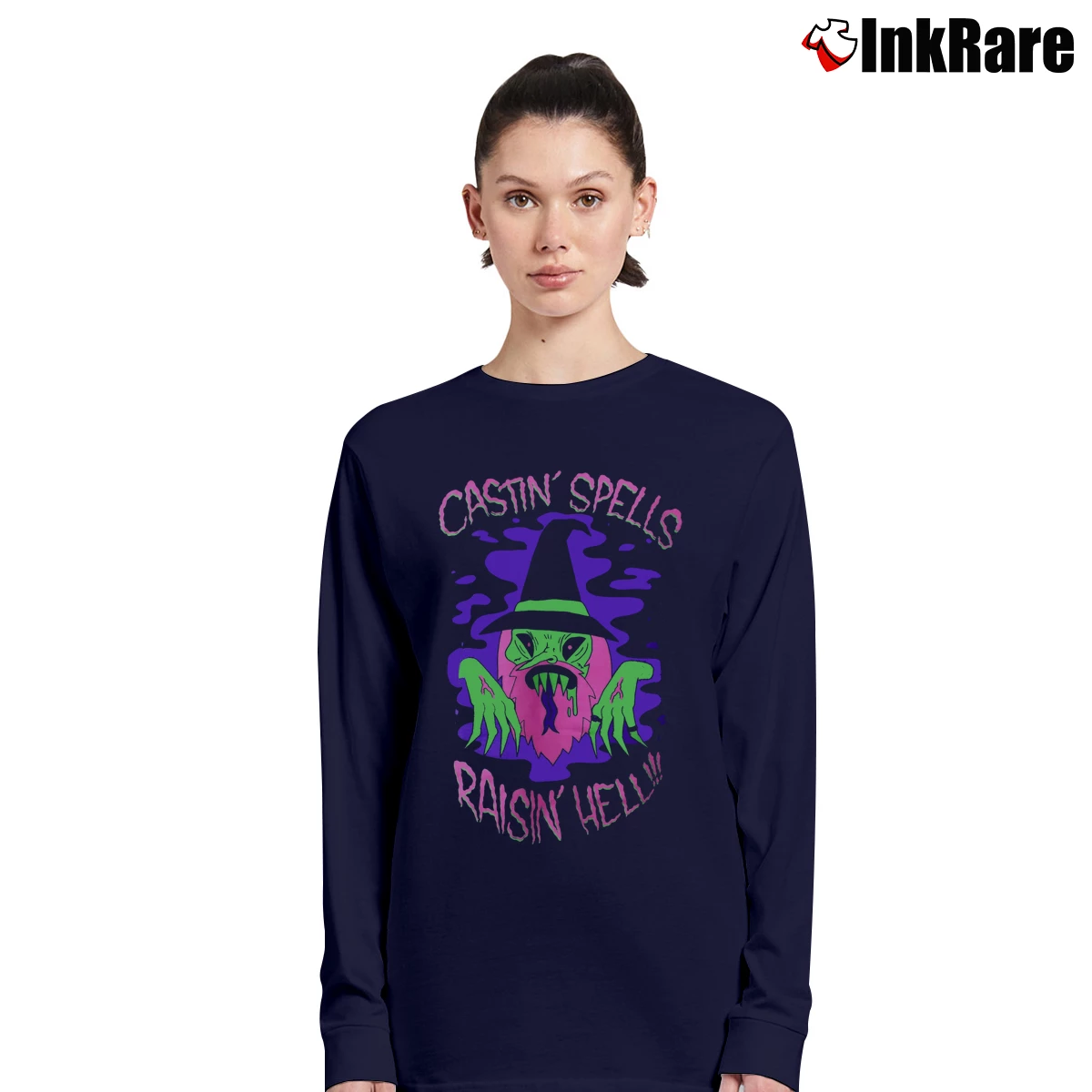 Castin Spells Raisin Hell Women’s Long-Sleeve Top in navy – Effortless Layer Women’s Castin Spells Raisin Hell Long-Sleeve Top in navy | Sleek, Versatile, All-Season