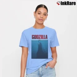 Women’s Casual Godzilla Graphic Signature T-Shirt in light blue | Soft, Flattering Fit