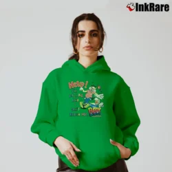 Women’s Cat Beer Belly Help! I'm Falling And I Can't Reach My Beer Funny Cozy Hoodie in irish green | Warm, Structured, Stylish