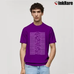 Men’s Cat Division Parody Rock Band Funny Gift Classic T-Shirt in purple | Soft, Breathable Everyday Wear