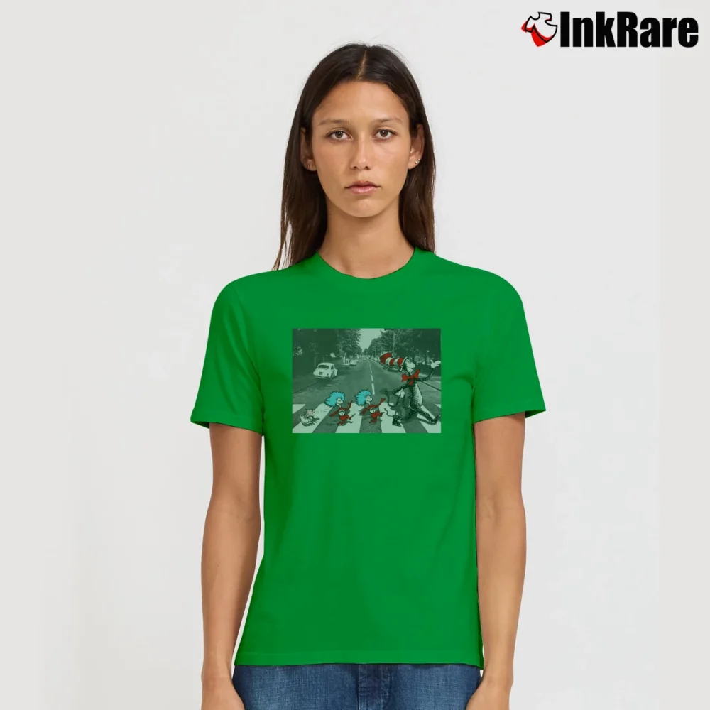 Women’s Cat In The Hat Abbey Road Signature T-Shirt in irish green | Soft, Flattering Fit