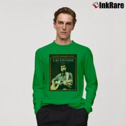 Men’s Cat Stevens Acoustic Master Guitar Long-Sleeve Shirt in irish green | Sleek, Lightweight, Year-Round Wear