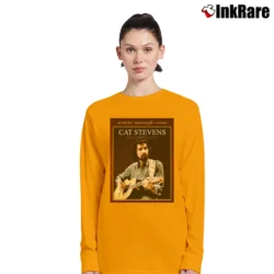 Women’s Cat Stevens Acoustic Master Guitar Long-Sleeve Top in orange | Sleek, Versatile, All-Season