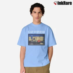 Men’s Cat Stevens Graphic Classic T-Shirt in light blue | Soft, Breathable Everyday Wear