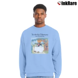 Men’s Cat Stevens Tea For The Tillerman Cool Casual Crewneck Sweatshirt in light blue | Cozy Fabric, Clean Style
