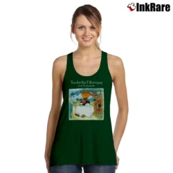 Women’s Cat Stevens Tea For The Tillerman Cool Casual Tank Top in forest green | Lightweight, Movement-Friendly