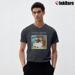 Men’s Cat Stevens Tea For The Tillerman Cool Casual V-Neck Tee in charcoal | Sharp, Breathable, Everyday Staple