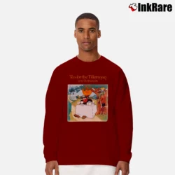 Men’s Cat Stevens Tea For The Tillerman Graphic Long-Sleeve Shirt in maroon | Sleek, Lightweight, Year-Round Wear