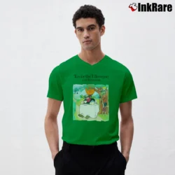 Men’s Cat Stevens Tea For Tillerman Music V-Neck Tee in irish green | Sharp, Breathable, Everyday Staple
