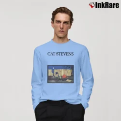 Men’s Cat Stevens Teaser Firecat Classic Long-Sleeve Shirt in light blue | Sleek, Lightweight, Year-Round Wear