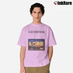 Men’s Cat Stevens Teaser Firecat Classic Classic T-Shirt in light pink | Soft, Breathable Everyday Wear
