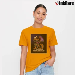 Women’s Cat Stevens Yusuf Acoustic Tour 2016 Signature T-Shirt in orange | Soft, Flattering Fit