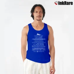 Men’s Catleesi Mother Of Cats Funny Cat Lovers Tank Top in royal blue | Breathable, Active-Friendly Design