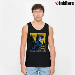 Men’s Catwoman Michelle Pfeiffer 90s Batman Returns Tank Top in black | Breathable, Active-Friendly Design