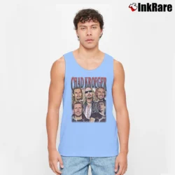 Men’s Chad Kroeger Bootleg Vintage Tank Top in light blue | Breathable, Active-Friendly Design