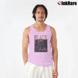 Men’s Chadwick Boseman Black Panther Avengers Marvel Movie Tank Top in light pink | Breathable, Active-Friendly Design