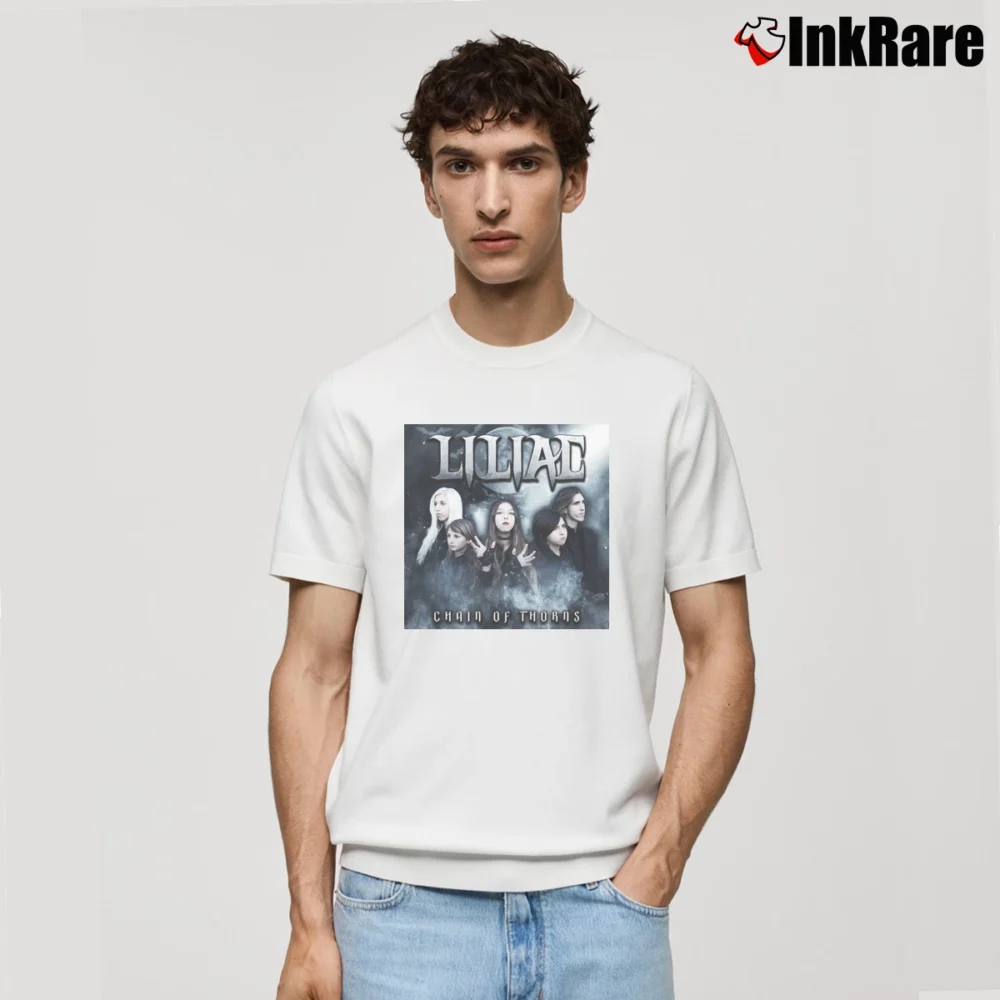 Men’s Chain Of Thorns Liliac Gothic Music Classic T-Shirt in white | Soft, Breathable Everyday Wear