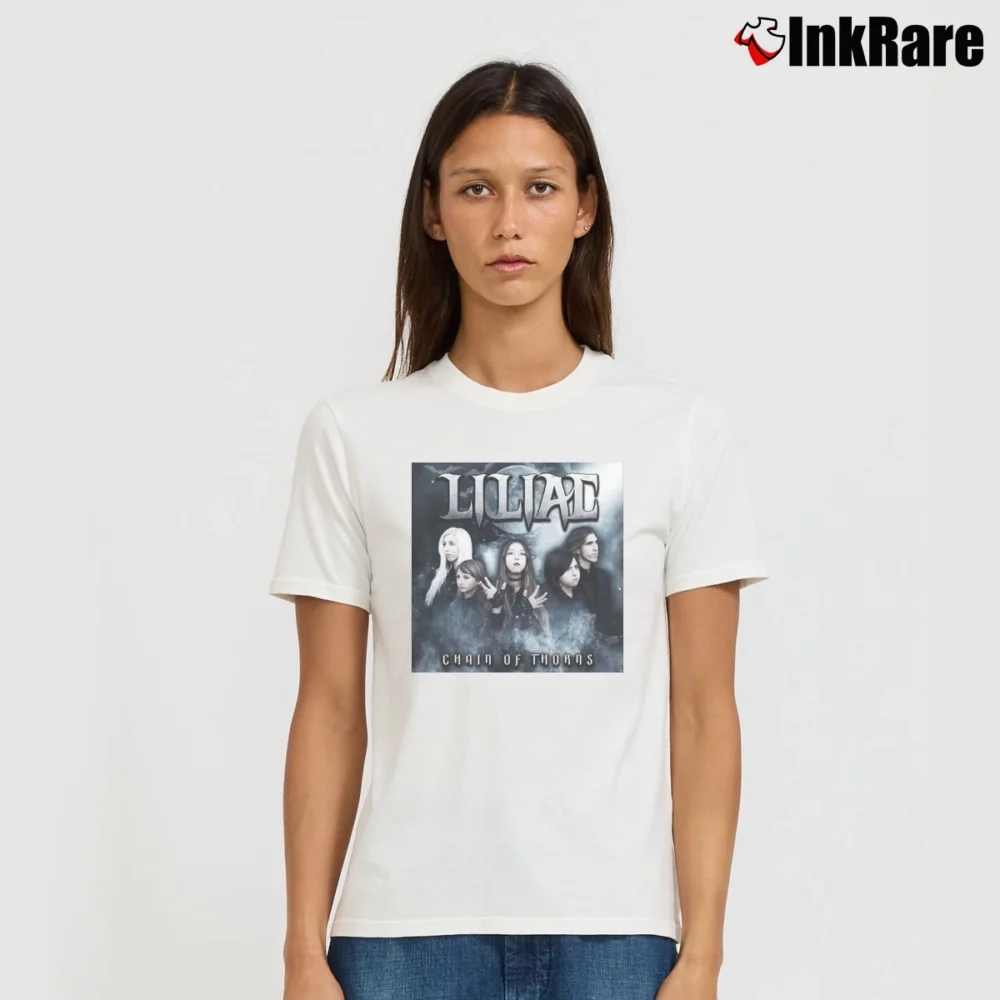 Women’s Chain Of Thorns Liliac Signature T-Shirt in white | Soft, Flattering Fit