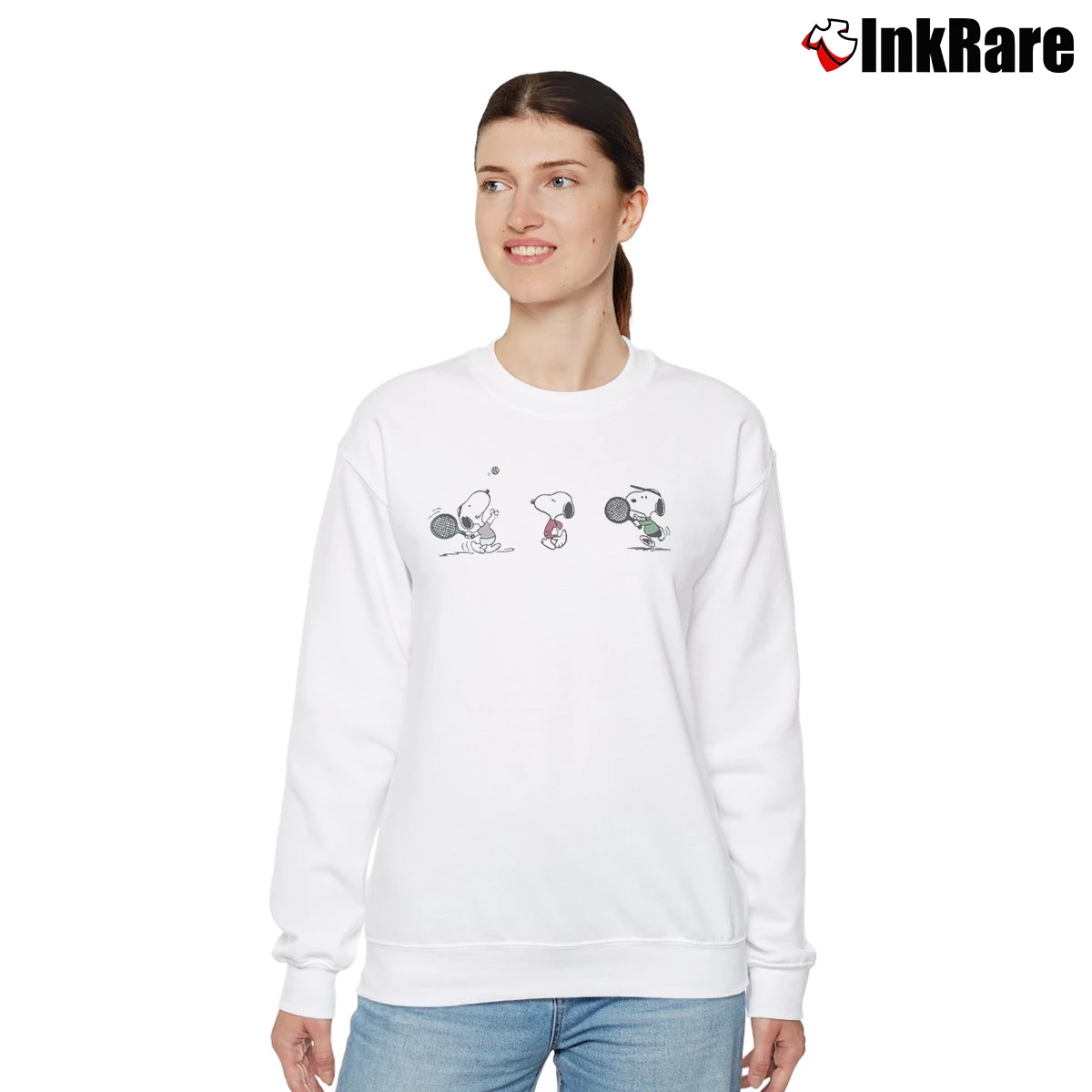 challengers snoopy Women’s Relaxed Sweatshirt in white – Cozy Casual Women’s challengers snoopy Relaxed Sweatshirt in white | Soft, Laid-Back Vibe