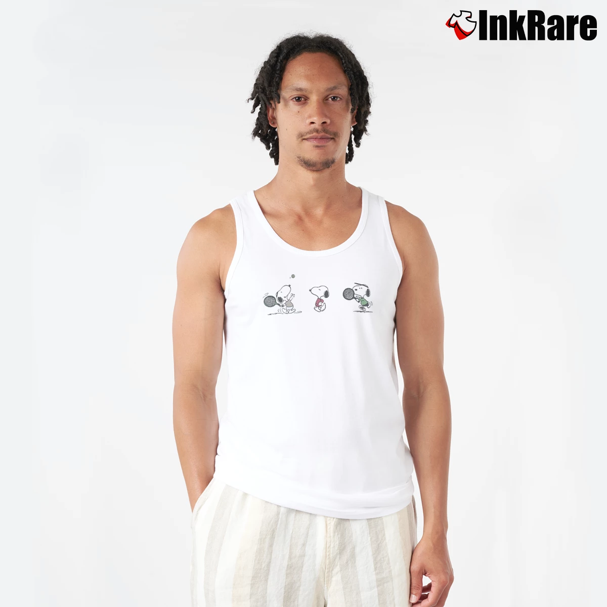 challengers snoopy Men’s Performance Tank in white – Lightweight Comfort Men’s challengers snoopy Tank Top in white | Breathable, Active-Friendly Design