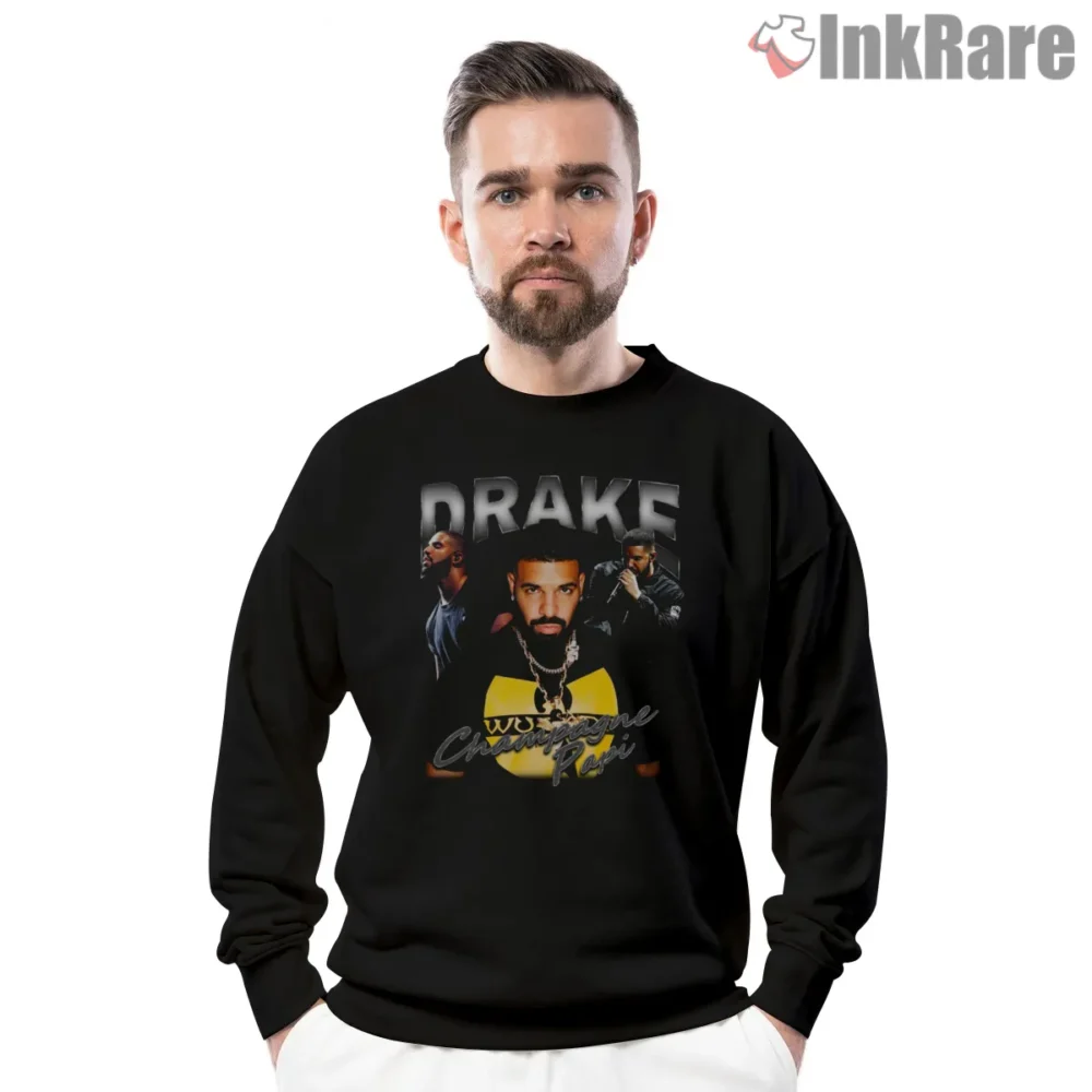 Champagne Papi Neon Stage Energy Drake Shirt on graphic shirt for men graphic tee
