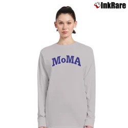 Women’s Champion Crewneck Moma Edition Long-Sleeve Top in sport grey | Sleek, Versatile, All-Season