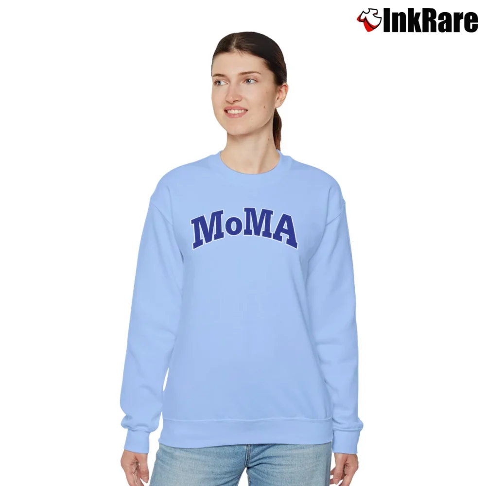 Women’s Champion Crewneck Moma Edition Relaxed Sweatshirt in light blue | Soft, Laid-Back Vibe