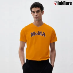 Men’s Champion Crewneck Moma Edition V-Neck Tee in orange | Sharp, Breathable, Everyday Staple