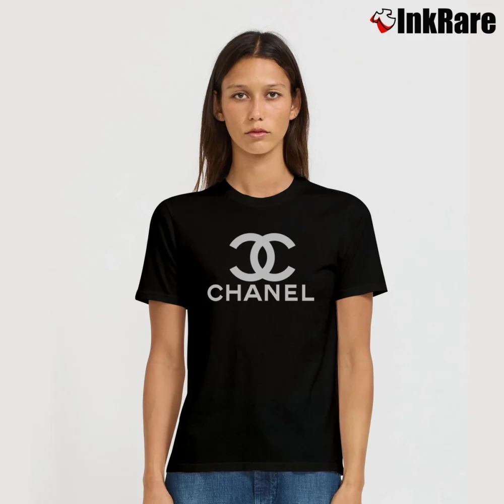 Women’s Chanel Logo Graphic Signature T-Shirt in black | Soft, Flattering Fit