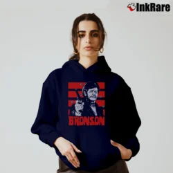 Women’s Charles Bronson Vintage Cozy Hoodie in navy | Warm, Structured, Stylish