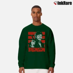 Men’s Charles Bronson Vintage Long-Sleeve Shirt in forest green | Sleek, Lightweight, Year-Round Wear