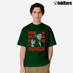Men’s Charles Bronson Vintage Classic T-Shirt in forest green | Soft, Breathable Everyday Wear