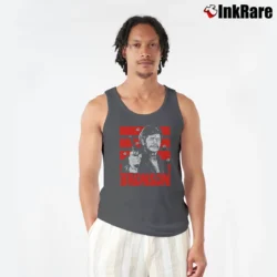 Men’s Charles Bronson Vintage Tank Top in charcoal | Breathable, Active-Friendly Design