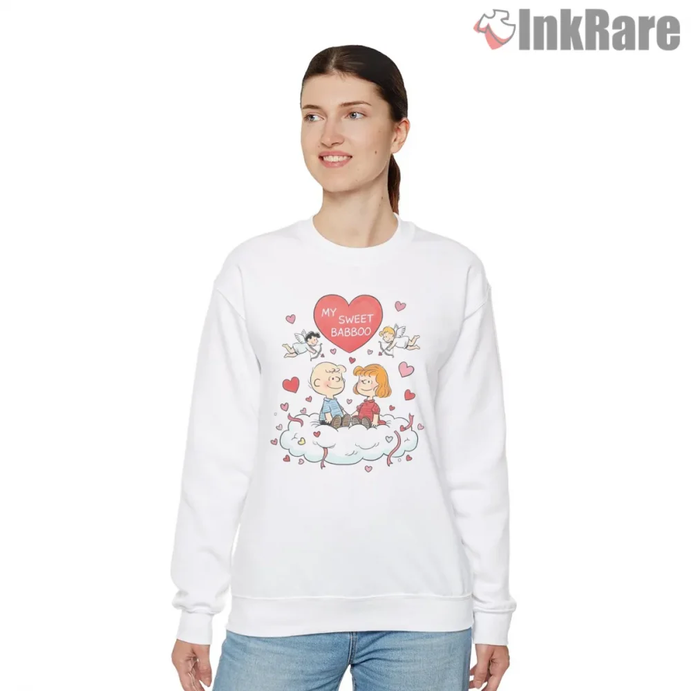 Charlie Brown And Heather Sweet Valentine Shirt on graphic shirt for women graphic tee