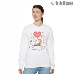 Charlie Brown And Heather Sweet Valentine Shirt on graphic shirt for women graphic tee