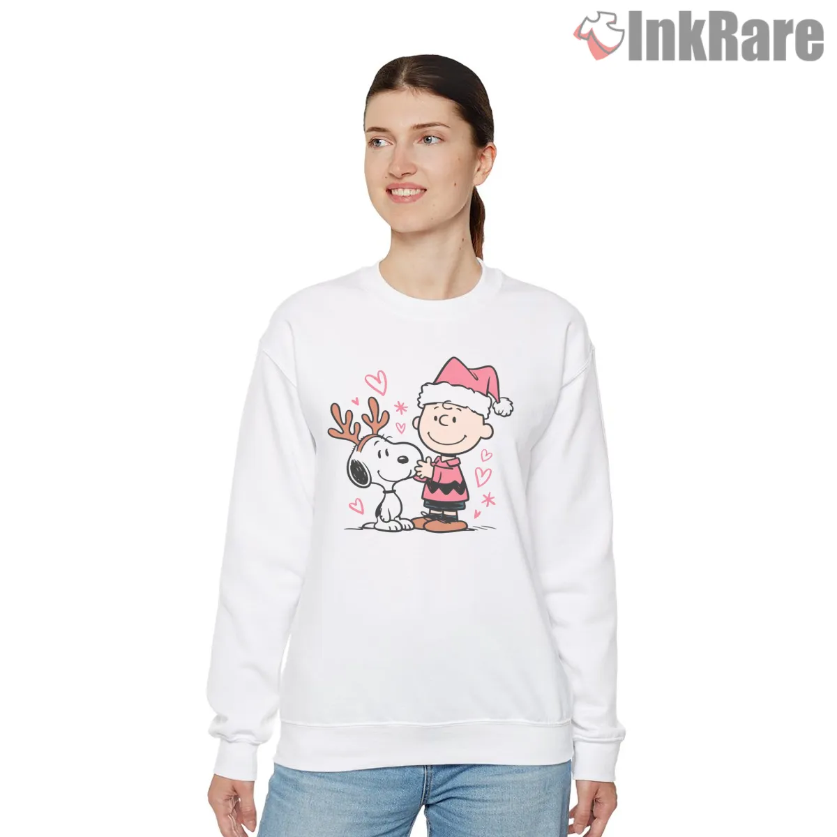 Charlie Brown And Reindeer Snoopy Christmas Shirt on graphic shirt for women graphic tee