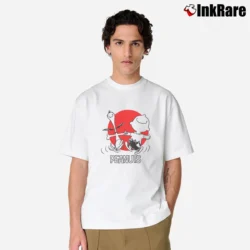 Men’s Charlie Brown And Snoopy Dancing Classic T-Shirt in white | Soft, Breathable Everyday Wear