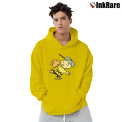 Men’s Charlie Brown Baseball Pullover Hoodie in yellow | Cozy, Durable, Modern Fit